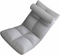 Denash Foldable Floor Lazy Sofa with Lumbar Pillow 5 Adjustable Positions Chaise Lounger Sofa with Back Support Soft Bean Bag Sofa Bed Floor Sofa for Home Living Room Bedroom