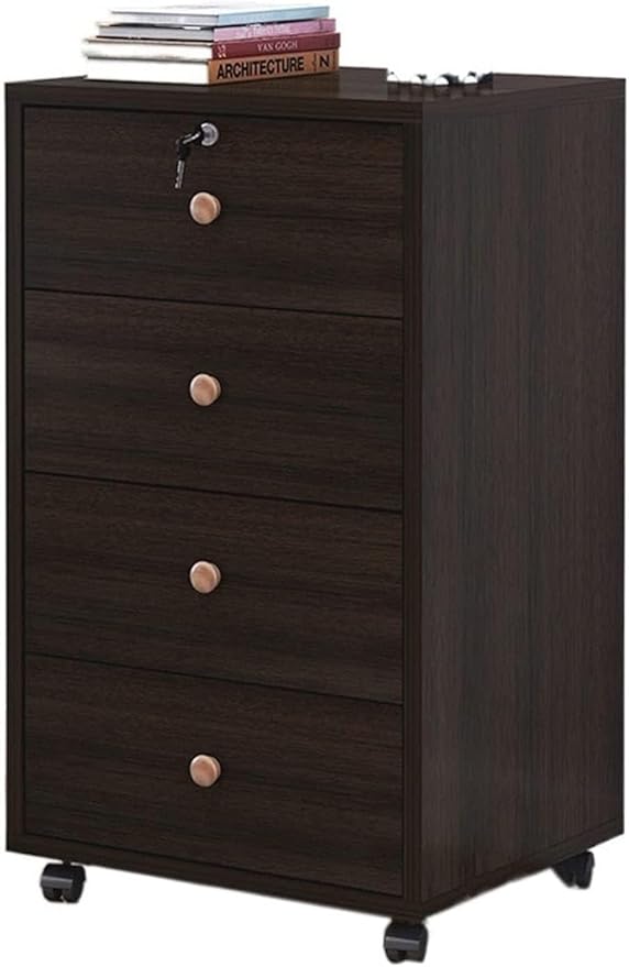 Filing Cabinet with Lock - Mobile Data Storage Suitable for Office and Home Organizations(C3)