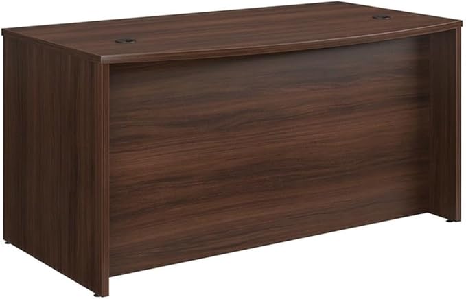 OfficeWorks by Sauder Affirm 60'' Bow Front Desk Shell L: 34.25'' x W: 59.06'' x H: 29.29'' Noble Elm
