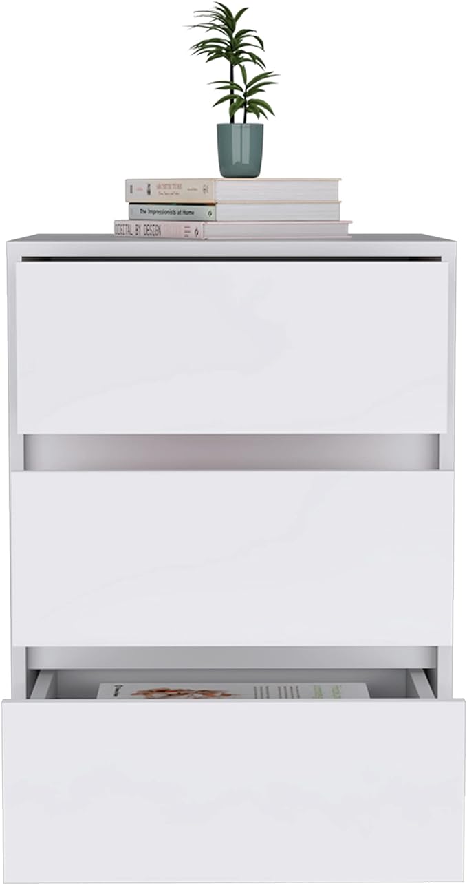 Vienna Mobile Filing Cabinet with All Metal Hardware Roller Blade Glide and Three Drawers. for Office