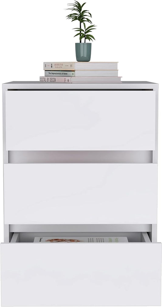 Vienna Mobile Filing Cabinet with All Metal Hardware Roller Blade Glide and Three Drawers. for Office