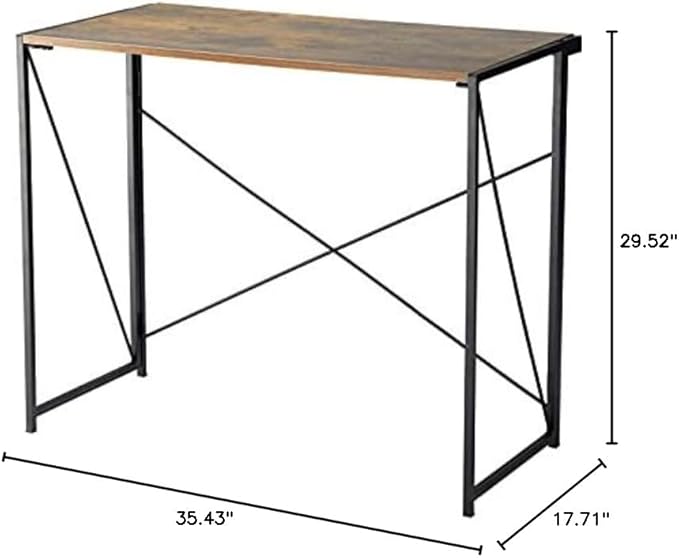 Urban Lifestyle Foldable Computer Desk Wood/Black