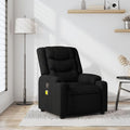 Massage Recliner Chair Manual Recliner Chair with Massage Single Sofa Home Theater Seating Comfy Living Room Single Sofa Chair Black Fabric-31