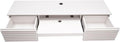 Wall Mounted Desk Floating Computer Desk with 2 Pull Out Drawers Wall Mount Office Desk Wall Mount Table Laptop Computer Writing Study Table for Living Room Bedroom Office (White)