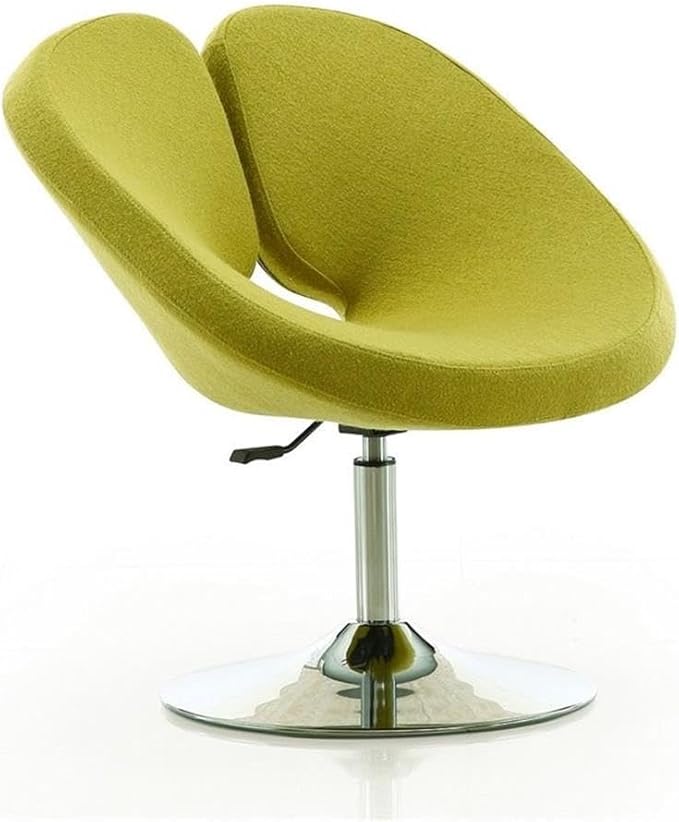 Manhattan Comfort Perch Mid Century Modern Living Room Wool Blend Adjustable Accent Chair 27.36 Set of 1 Green