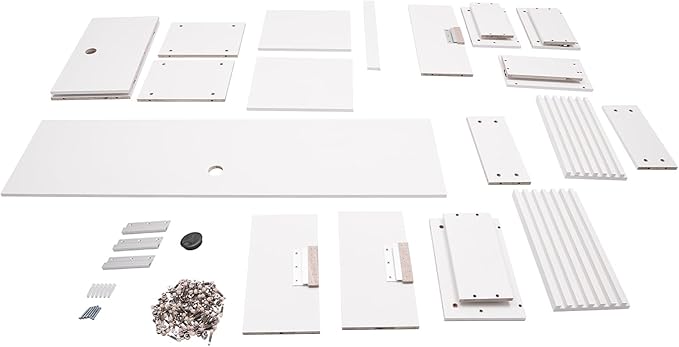 Wall Mounted DeskFloating Hanging DesksWall-Mounted Computer Table TableComputer ShelfFloating Shelf with Pull Out Drawer for Office Home (White)