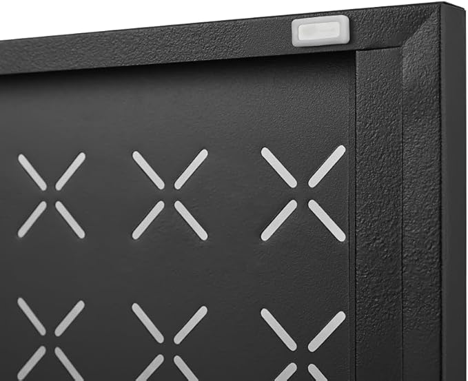 Suitable for Steel Storage cabinets in Living Rooms Kitchens and bedrooms and Office File Cabinet 2 Movable partitions (Hua-Black)