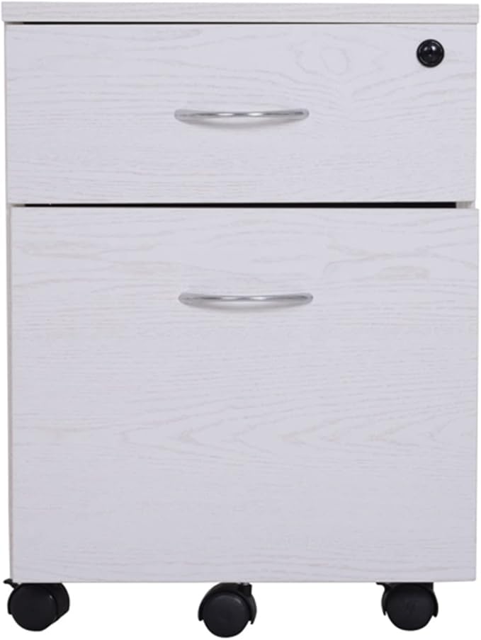 GLigeT Filing Cabinet 2-Drawer Filing Cabinet Office Drawers w/Keys Compact Slim Portable File Cabinet Pre-Built Office Storage Cabinet for A4/Letter File Storage Cabinets