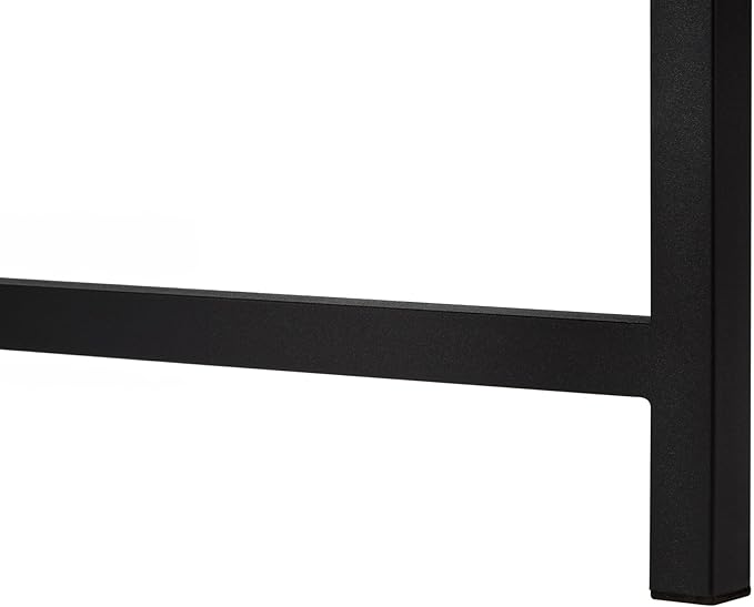 Monarch Specialties 7392 Computer Desk Home Office Corner 58 Shape Work Laptop Metal Laminate Contemporary Modern Desk-58 L/Grey Stone-Look/Black 58.25 L x 44 W x 30 H