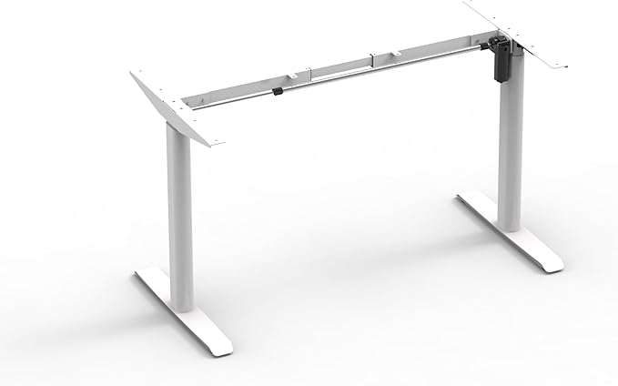 AKI Electric Desk Frame – Obsidian | Premium Motor Smart Controller | Robust Build for Home Office &amp Gaming Made in Canada (Black Frame Only)