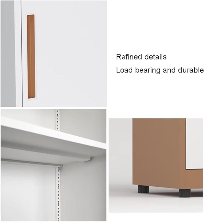 File Cabinet File Cabinet with Lock 1 Drawers and 1 Door Storage Cabinet Locking Filing Cabinet(Color:Black)