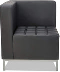 Alera ALE QUB Series Corner Sectional 26 3/8 x 26 3/8 x 30 1/2 Black