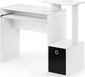 Maykoosh Writing Desk - Compact Computer Desk with Keyboard Drawer &amp CPU Storage - Modern Home Office Desk