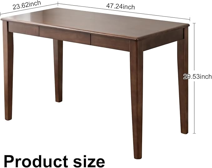 Solid Wood Desk with Drawers Small Computer Desk for Small Spaces Gaming Study Home Office Desks for Work Student PC Desk for Bedroom Escritorios para Cuartos
