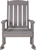 Amish Casual Heavy Duty 600 Lb Mission Pressure Treated Rocking Chair (Semi-Solid Grey Stain)