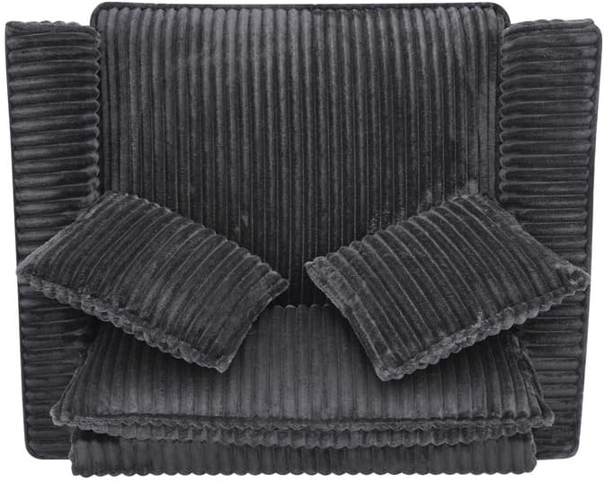 Polibi Lazy Comfortable Single-Person Sofa Chair with High-Resilience Cushion and a backrest Compact Single Seater for Living Room &amp Bedroom Grey