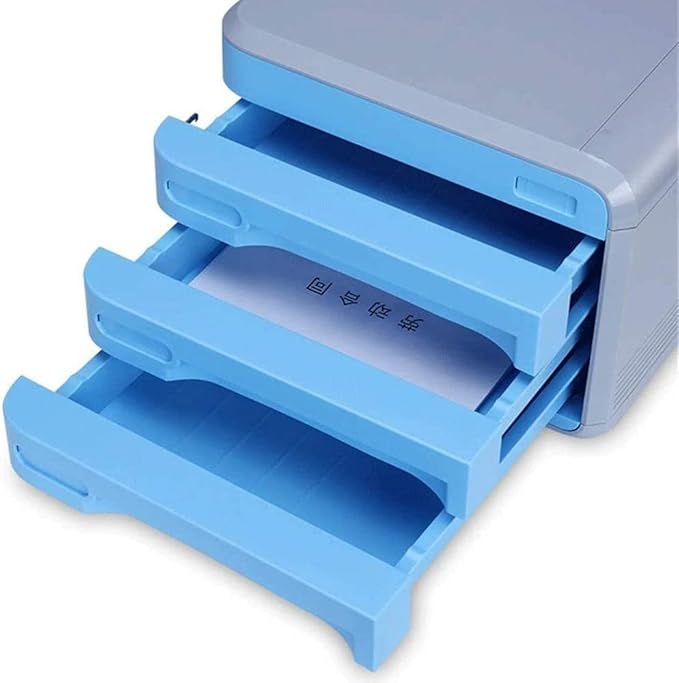 Desk Organizer Desk File Organizer Home Office Desktop File Storage Box Filing Cabinet with Combination Lock Desktop File CabinetFully Assembled Filing Cabinet Pedestal Desk with 3 Drawer for A4