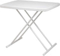 Folding Table Writing Desk with Adjustable Height for Study Office Home Use