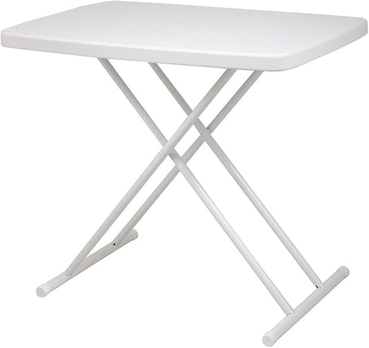Folding Table Writing Desk with Adjustable Height for Study Office Home Use