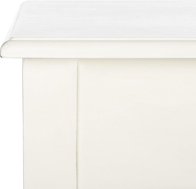 SAFAVIEH Home Collection Arina Distressed White 1-Drawer Computer Table Office Desk