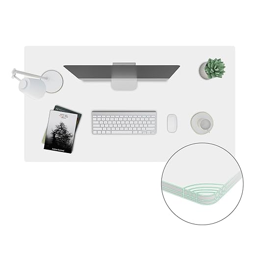 SANODESK Universal Tabletop 60x24x1 Thickness One-Piece Table Top Rectangular Particle Board for Standing Desk and Home Office Countertop DIYWhite Desk Top