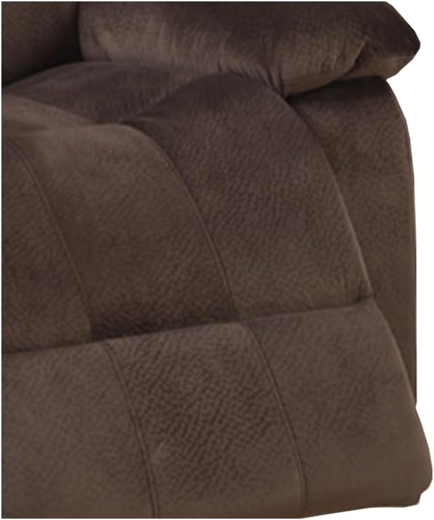 Recliner Chair Brown Comfortable Padded Lounge Chair Adjustable Reclining Living Room Chair