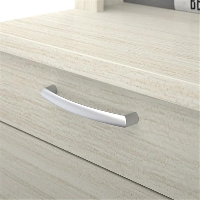 Atlin Designs 66 W x 95.5 D Modern Contemporary U-Shaped Wood Computer Desk with Hutch for Home Office Fully Reversible Unit in White &amp Chocolate Finish