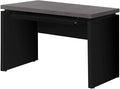 Computer Desk Home Office Laptop 48 l Work Black and Grey Laminate Contemporary Modern