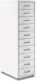 Aimeryup 8-Tier File Cabinet Metal Clip with Wheel Drawer Storage Desk Cabinet Office Study Bedside 41X28X109CM(Size:28X41X109CMColor:A)