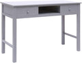 Computer DeskHome Office DeskStudy Writing Table for Home Office Modern Simple Style DeskWriting Desk Gray 43.3x17.7x29.9 Wood