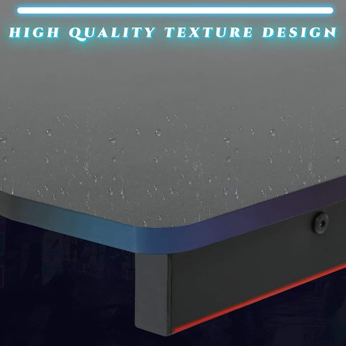 Gaming Desk Gaming Table 45.2 W x 29 D PC Computer Desk Home Office Desk Table with Cup Holder Headphone Hook Gamer Workstation Game Table for Boys Girls.