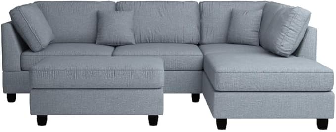 Poundex Upholstered Sofas/Sectionals/Armchairs Grey