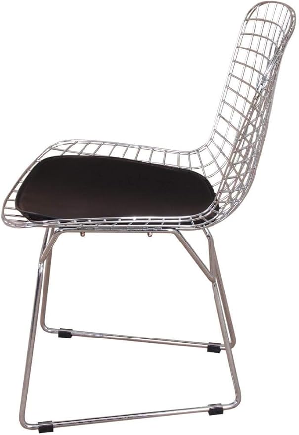 Set of 1 Replica Harry Bertoia Side Chair Black