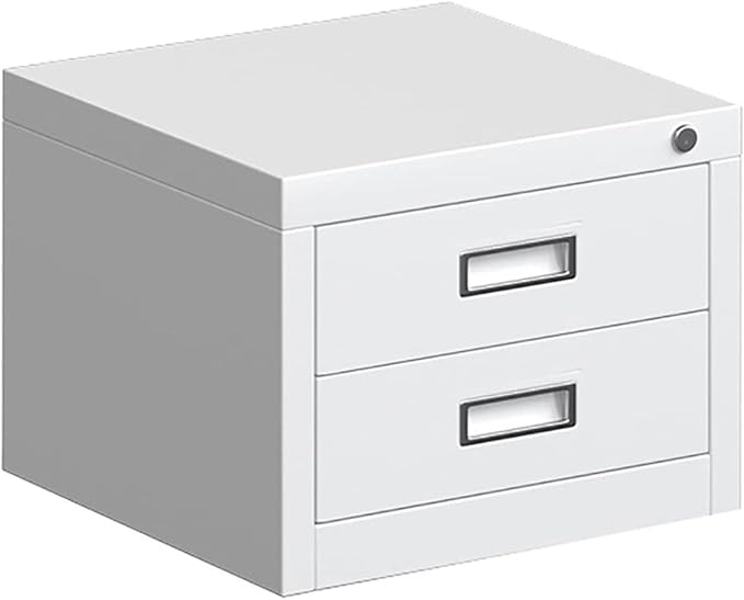 Aimeryup Entrance File Cabinet 2-tier/3-tier/4-tier Metal Clip with Drawer Desk Cabinet Storage Study Office Hotel(Size:40X40X31CMColor:A)