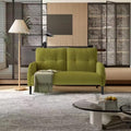 47 Loveseat Sofa Small Couches for Small Spaces Comfy Corduroy Solid Wood Frame Modern Deep Seat 2 Seater Couch with Side Pockets for Bedroom Living Room Apartment Office (Olive Green)