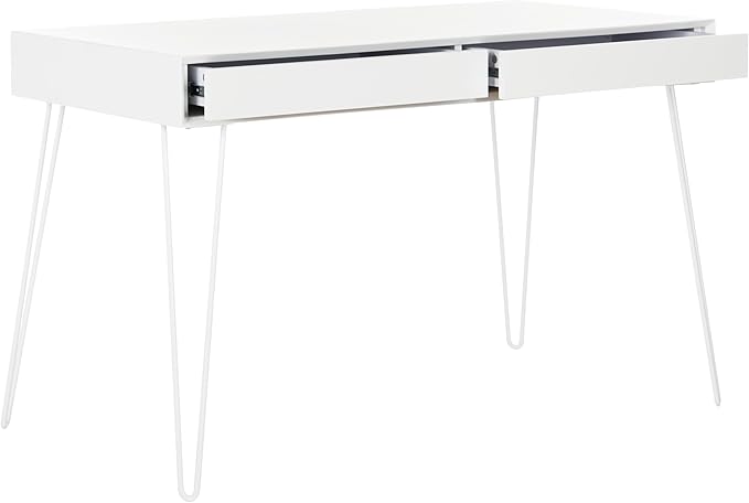 Safavieh Home Collection Cade Mid Century Retro Two Drawer Desk White