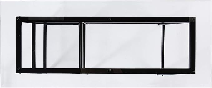 SEI FURNITURE Avery Metal &amp Glass A-Frame Writing Desk Black.