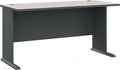 Bush Business Furniture Series A 48W Computer Desk in Natural Cherry and Slate Small Office Table for Home or Professional Workspace
