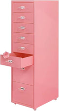 Filing Cabinet Under The Desk File Storage Tin Narrow Cabinet Desk Folder Drawer Cabinet Information File Cabinet (Size : 8-Layer)