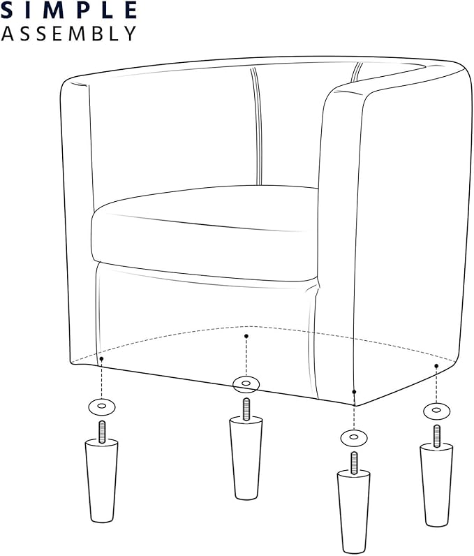 Yaheetech Velvet Accent Chair Modern and Comfortable Armchairs Upholstered Barrel Sofa Chair for Living Room Bedroom Waiting Room Blue