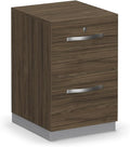 NBF 18 - 2 Drawer Lateral File Cabinet - Boardwalk Walnut Laminate Top with Locking Drawer &amp Secure File Storage - Wooden Filing Cabinet Ideal for Home Office
