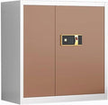 Steel Combination File Cabinet Office Fingerprint with Lock File Information Storage Cabinets Tin Cupboards(B)