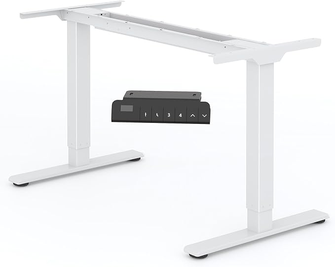 FLEXISPOT E3 Dual Motor 2 Stages Standing Desk Height Adjustable Electric Stand Up Desk Frame Only (White)