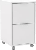 Mobile File Cabinet Mobile File Cabinet with 2 Drawers Rolling Storage Solution Office Home