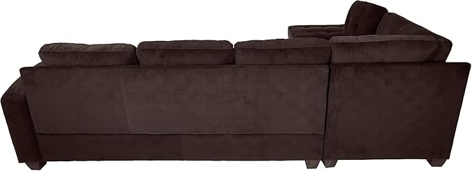 Homelegance Emilio 2-Piece Reversible Sectional Sofa - Chocolate