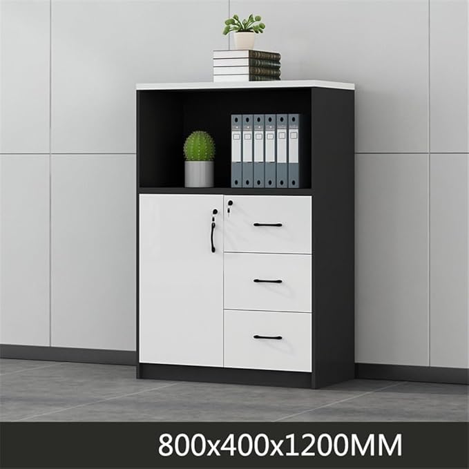 File Cabinets Single Cabinet Wooden Short Filing with Drawers for Office Data Miscellaneous Organizer File Storage Cabinets