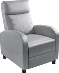 Homall Recliner Chair Recliner Sofa for Adults Recliners Home Theater Seating with Lumbar Support Reclining Sofa Chair for Living Room (Leather Grey)