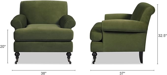 Jennifer Taylor Home Alana Lawson Large Comfortable Living Room Accent Chair
