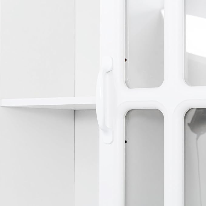 L Shaped Computer Desk with Hutch and Bookshelf Home Office Gaming Corner Desk with Drawers and Storage Shelves for Writing Work Bedroom Living Room White (Style-08)