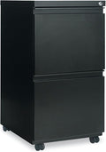 Alera File Pedestal with Full-Length Pull Left Or Right 2 Legal/Letter-Size File Drawers Black 14.96 X 19.29 X 27.75
